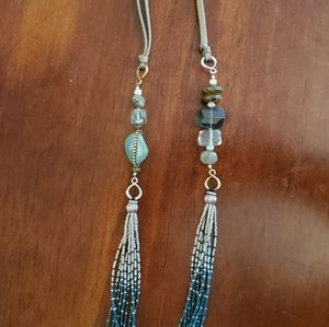 Silpada Sterling gemstone and bead necklace